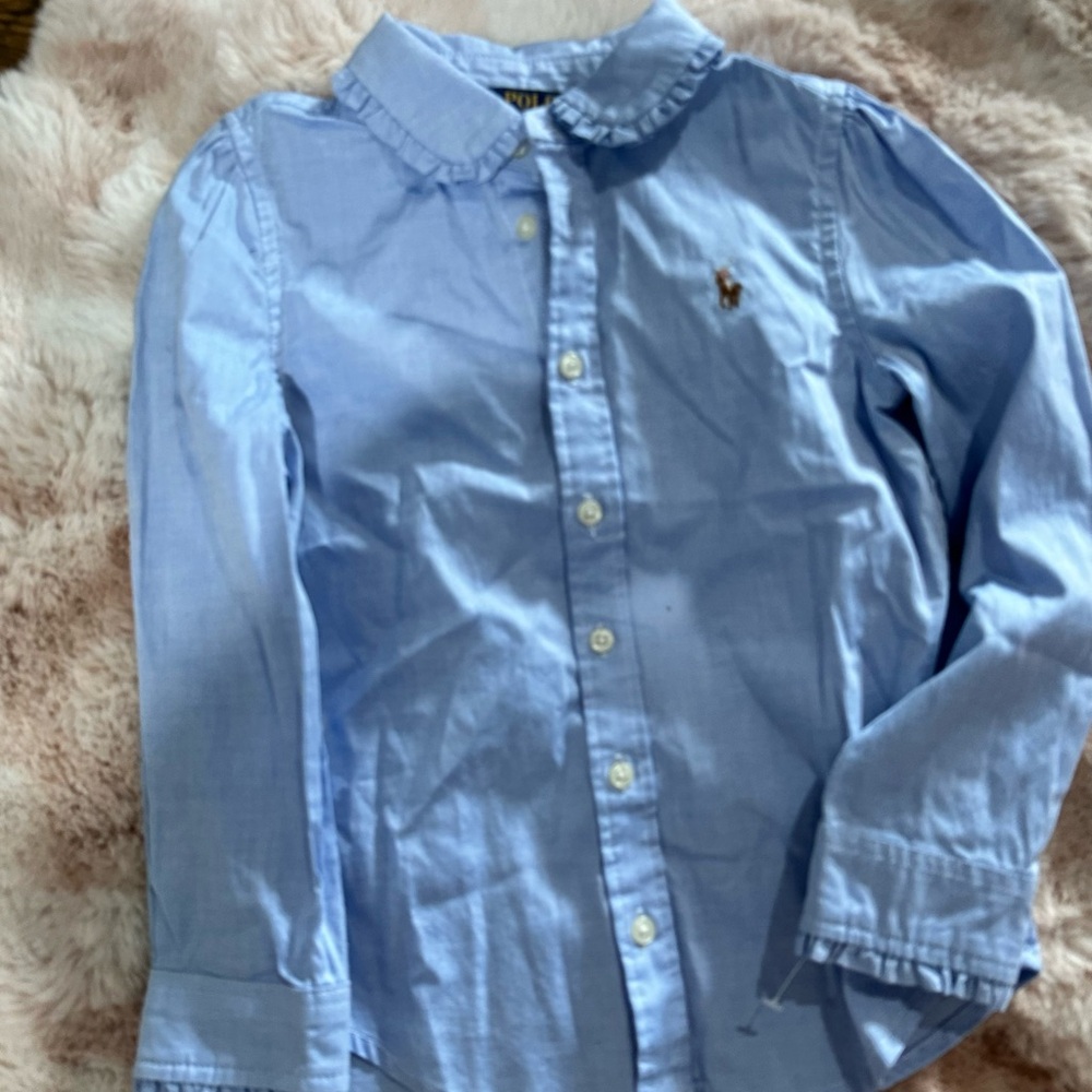 Polo by Ralph Lauren Light Blue Kids Button-Down Shirt